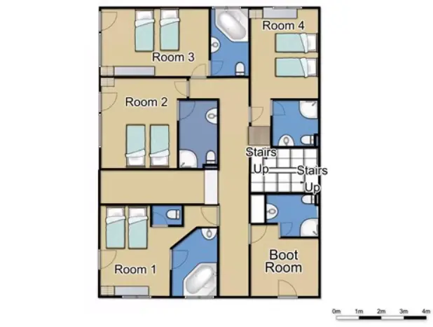 Chalet Les Arolles Tignes Ground Floor Floor Plan