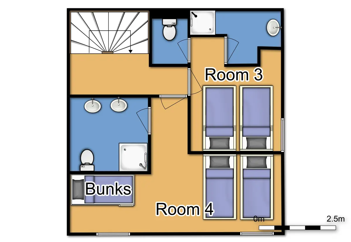 Chalet Chloe Val Thorens Fourth Floor Plan