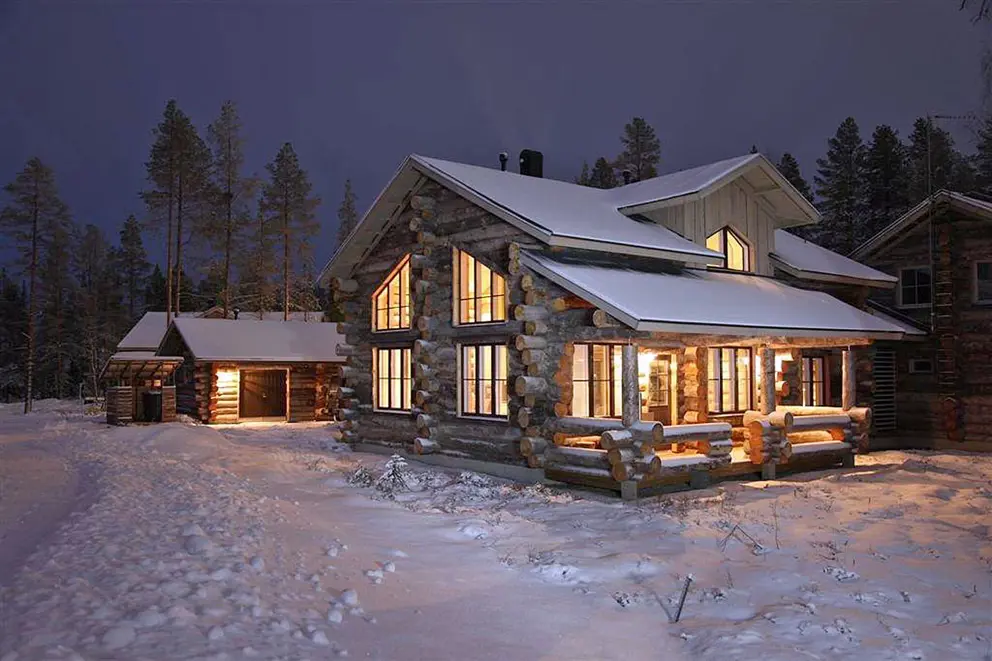Levi Log Cabins Levi Three Bedroom Cabin Runoilevi Exterior [3]