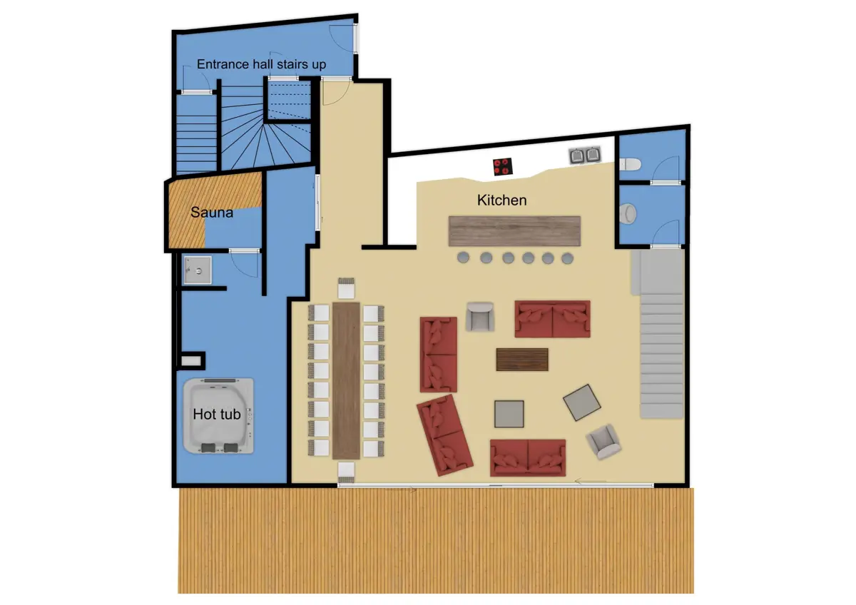 Chalet Arktic Tignes Floor Plan First Floor